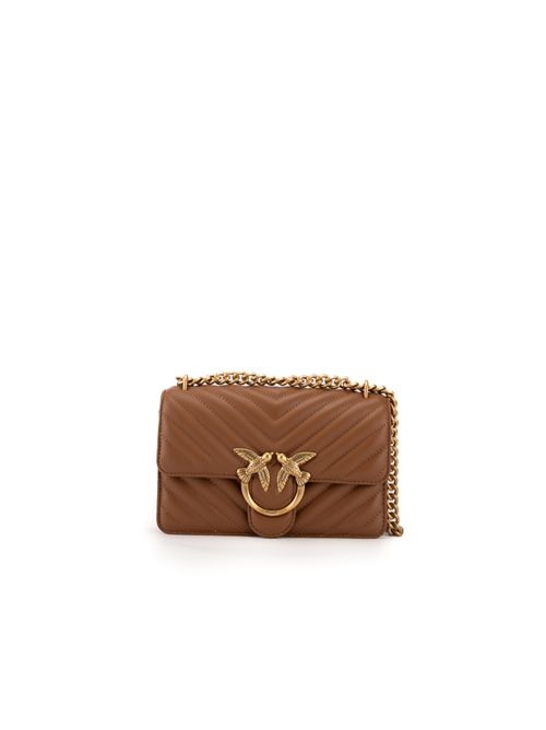 Borsa Mini Love One Chevron brown PINKO | 100074 A0GKL17Q